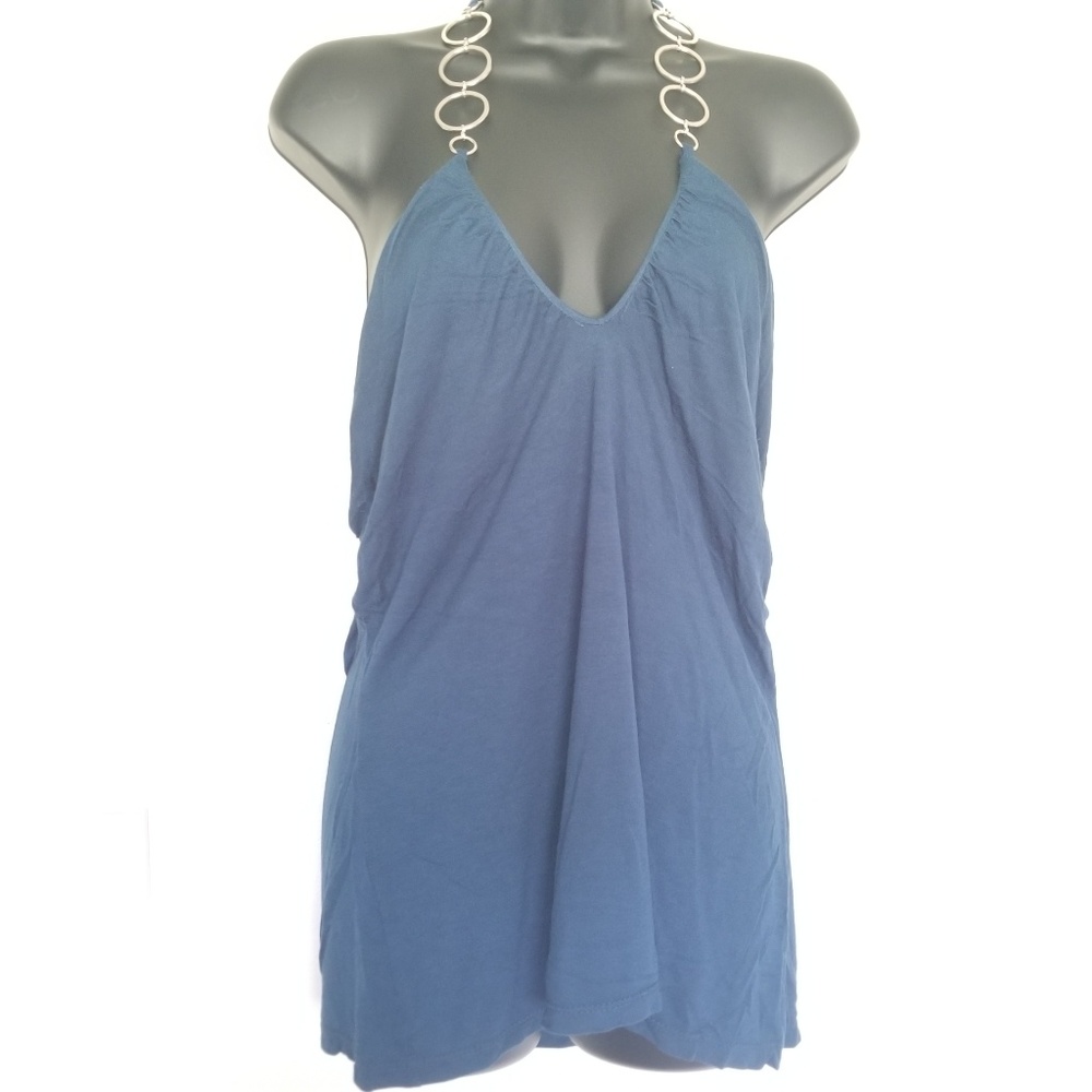 Rue21 Sexy Backless Stainless wire Halter V Top
